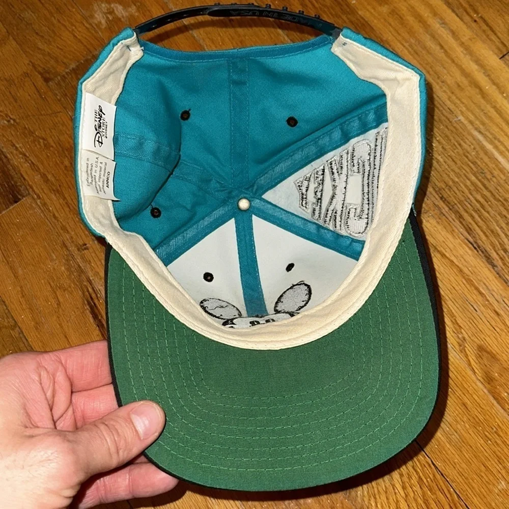 Vintage Disney Mickey Mouse Blue/Black Adjustable Snapback Hat/Cap - Picture 5 of 10